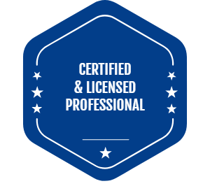 Certified and Licensed Professional badge