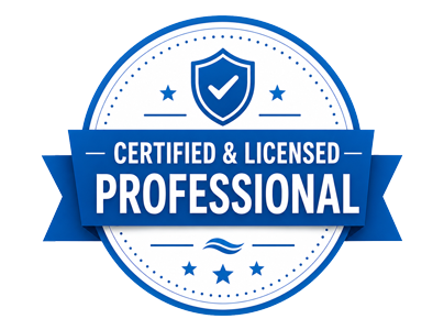 Certified and Licensed Professional badge